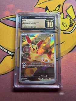 2023 CGC 10 Pristine Pokemon sv3a Plusle AR 065/062 Raging Surf Japanese - Image 1