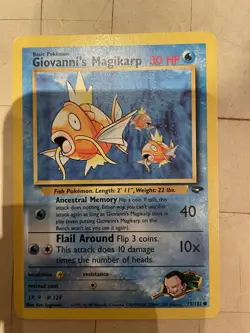 Pokemon TCG Giovanni's Magikarp Gym Challenge (G2) 73/132 MP - Image 1