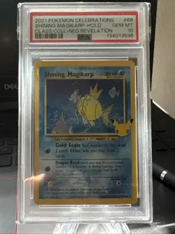 PSA 10 2021 POKEMON CELEBRATIONS CLASSIC #66 SHINING MAGIKARP HOLO - Image 1