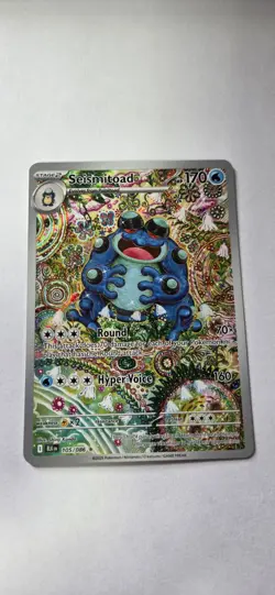 2025 Pokemon SV: Black Bolt #105/086 Seismitoad SIR NM - Image 1