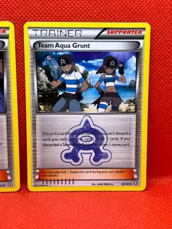 Pokemon Tcg Team Aqua Admin 25/34 & Team Aqua Grunt 26/34 Double Crisis Non Holo - Image 3