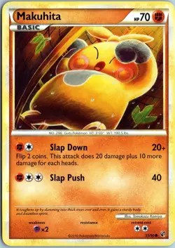 MAKUHITA 55/90 COMMON HGSS UNDAUNTED POKEMON NM - Image 1