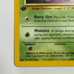 Pokemon TCG Grimer Fossil #48/62 WOTC Vintage 1999 1st Edition - Image 5