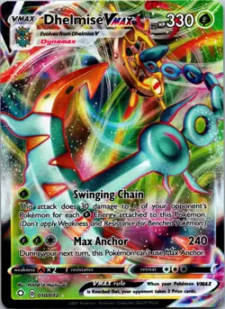 Dhelmise VMAX 010/072 Shining Fates NM Pokemon TCG - Image 1