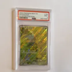 Pokemon Bulbasaur Illustration Rare Holo 166/165 SV151 70 HP PSA 9 - Image 1