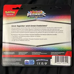 Pokemon Tcg: Prismatic Evolutions Tech Sticker Collection Leafeon New Defect - Image 2