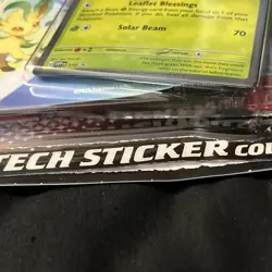 Pokemon Tcg: Prismatic Evolutions Tech Sticker Collection Leafeon New Defect - Image 3