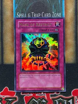 Yugioh Mask Of Restrict LON-018 Ultra Rare 1st Ed MP - Image 1