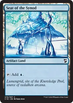 1x Seat of the Synod NM-Mint, English Commander 2018 MTG Magic - Image 1