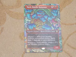 MTG Borderless Slash, Reptile Rampager x1 Rare TMNT NM Low S&H - Image 1