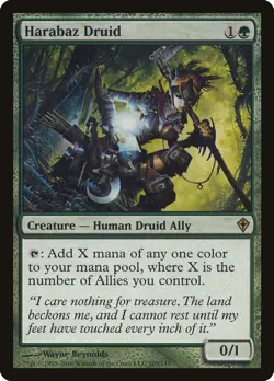 MTG Harabaz Druid ** Worldwake ** English - Image 1