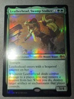 Leatherhead, Swamp Stalker MTG: Teenage Mutant Ninja Turtles - Foil - NM - Image 1