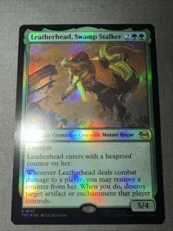 Leatherhead, Swamp Stalker MTG: Teenage Mutant Ninja Turtles - Foil - NM - Image 2