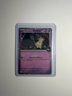Pokemon TCG Team Rocket’s Mimikyu 087/182 Destined Rivals Stamp - Image 1