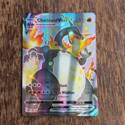 Pokemon Charizard VMAX : SV107/SV122 Full Art Holo, believe it to be fan art. - Image 1