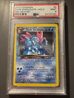 Pokemon Neo Destiny Dark Feraligatr Holo Rare PSA 9 5/105 Unlimited 2002 - Image 1