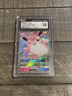 Wigglytuff GX 42/68 Hidden Fates Holo Pokemon Holo CGC Gem Mint 10 - Image 2