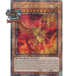 Yugioh! 1x The Winged Dragon of Ra RA03-EN137 Quarter Century Secret Rare NM - Image 1