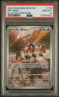 Pokemon S&V 151 Mr. Mime 179/165 Illustration Rare PSA 10 - Image 1
