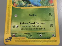 Pokemon Base Set Expedition #94/165 non-holo BULBASAUR **hasn't been played** - Image 3
