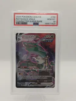 2024 POKEMON CS4B CS #156 RAYQUAZA VMAX PSA 10 GEM MINT 💎SUPER RARE CHINESE - Image 1
