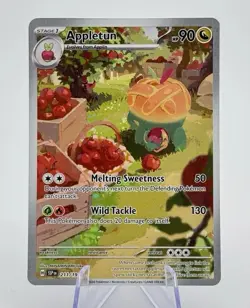 Pokemon TCG Appletun 211/191 Surging Sparks Full Art Illustration Rare NM - Image 1