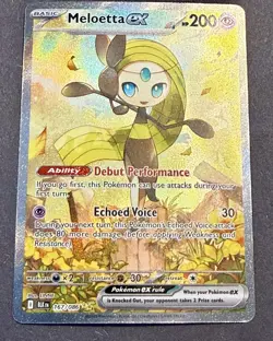 Pokemon TCG SV: Black Bolt #167/086 Meloetta ex NM - Image 2