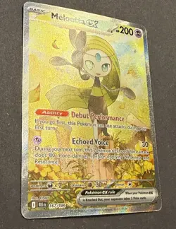 Pokemon TCG SV: Black Bolt #167/086 Meloetta ex NM - Image 3