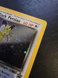 Pokemon TCG Dark Persian Black Star Promo #17 Holo Swirl MP Vintage WOTC - Image 4
