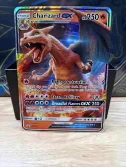 Pokemon Jumbo Charizard GX SM195 - Detective Pikachu Sun & Moon Holo Promo - Image 1