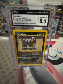 Houndour Pokemon (2002) Neo Destiny #43/105 CGC 8.5 - Image 1