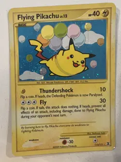 Flying Pikachu (113/111) Pokemon Rising Rivals - Holo Rare - TCG [LP] - Image 1