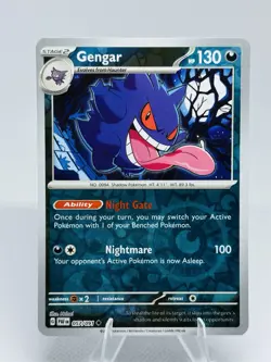 Gengar 057/091 Reverse Holo Near Mint Pokemon TCG S&V Paldean Fates PAF - Image 1