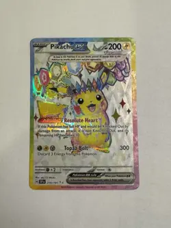 Pokemon Pikachu ex 219/191 Sv08: Surging Sparks Ultra Rare Full Art Holo 200 HP - Image 1
