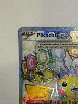 Pokemon Pikachu ex 219/191 Sv08: Surging Sparks Ultra Rare Full Art Holo 200 HP - Image 2