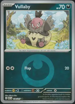 Vullaby 138/217 Energy Symbol Reverse Holo Pokemon ME: Ascended Heroes - Image 1