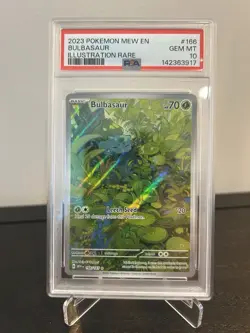 Pokemon 151 Scarlet & Violet 2023 Illustration Rare Bulbasaur #166 PSA 10 GEM MT - Image 4