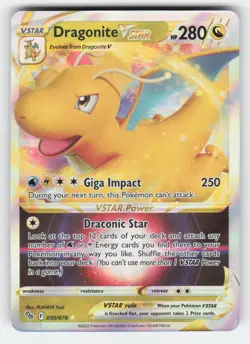 Dragonite VSTAR 050/078 NM Holofoil PGO Pokemon GO - Image 1