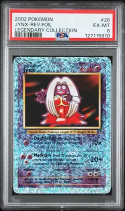 2002 POKEMON LEGENDARY COLLECTION #26 JYNX-REVERSE FOIL PSA 6 - Image 1