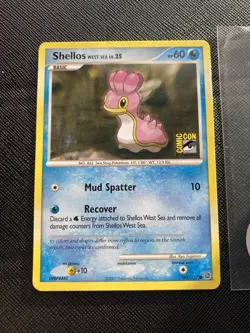 Pokemon TCG - Shellos West Sea 107/132 - Secret Wonders | SDCC 2007 Promo - MP+ - Image 1