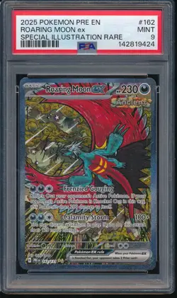 2025 Pokemon PRE-EN Prismatic Evolutions 162 Roaring Moon EX Special Ill. Rare - Image 1