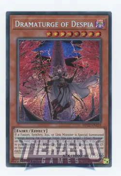 Yugioh MP22-EN124 Dramaturge of Despia Prismatic Secret Rare 1st Edition Near M - Image 1