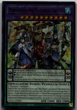 Mamonaka the Vaylantz United Ultra Rare Tactical Masters TAMA-EN009 LP - Image 1