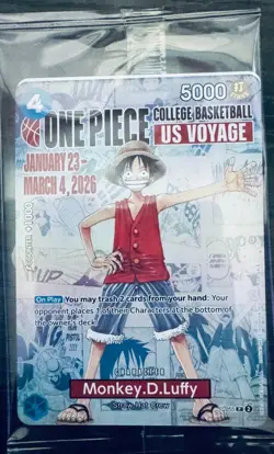 Monkey.D.Luffy (055) (College Basketball US Voyage) P-055 One Piece Promotion... - Image 2