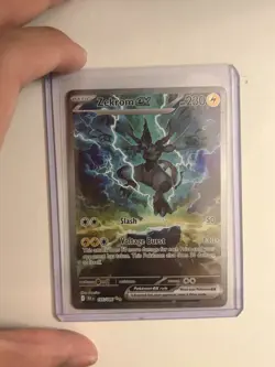 2025 PokEmon Zekrom EX #166/086 - Black Bolt Illustration Rare Holo SIR Card - Image 1