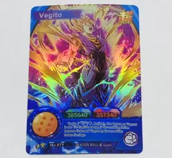 Vegito - Dragon Ball Super Trading Card GR No. 077 Rainbow Holo Foil Tc5 - Image 1