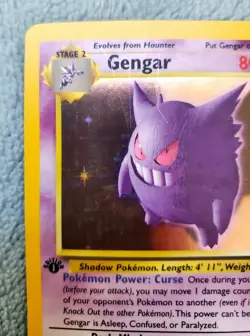 GENGAR #5 5/62 Pokemon TCG Fossil 1st Edition Holo Rare Card WOTC 1999 - Image 3