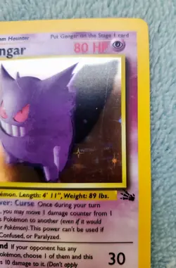 GENGAR #5 5/62 Pokemon TCG Fossil 1st Edition Holo Rare Card WOTC 1999 - Image 4