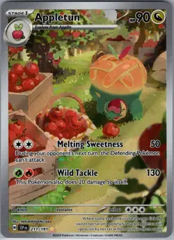 Appletun 211/191 SV08: Surging Sparks - Pokemon Card - NM - Image 1