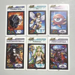 Kid Icarus Uprising Card Lot 6 Cards Pit, Crusher Arm, Medusa, Palutena - Image 1